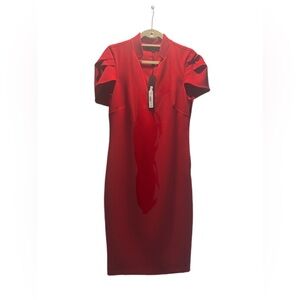 Badgley Mishka sheath dress with cape.